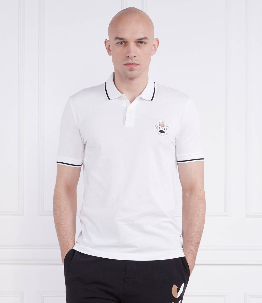 Поло Phillipson 110 BOSS BLACK - белый(50486202)
