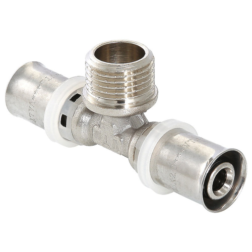 Пресс-тройник с НР 26*1/2"наружняя резьба (Valtec) VTm.233