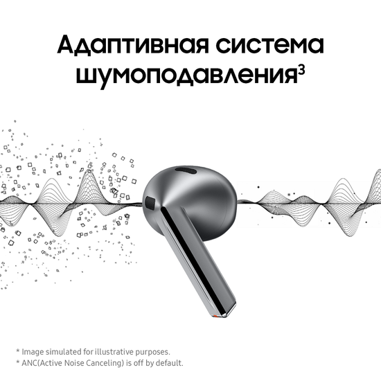 Наушники Samsung Galaxy Buds3 Серебро