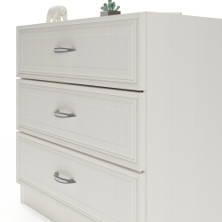 Комод Колибри 75x39x75 Бодега белая, Дисконт (Невозвратный товар!)