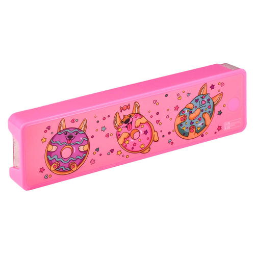 Пенал школьный, арт.57958/ 50 КОГРИ ПОНЧИКИ 20х5.5х2.2 см, АБС-пластик, полистирол, полиэтилентерефталат, полноцветная печать, ПЭТ-пакет с европодвесом).