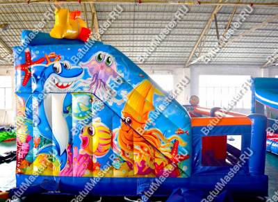 Популярный надувной батут "Приключения Золотой рыбки"