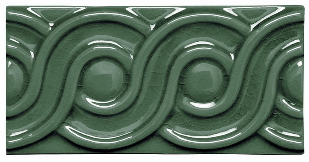 Бордюры ADEX MODERNISTA Relieve Clasico C/C Verde Oscuro