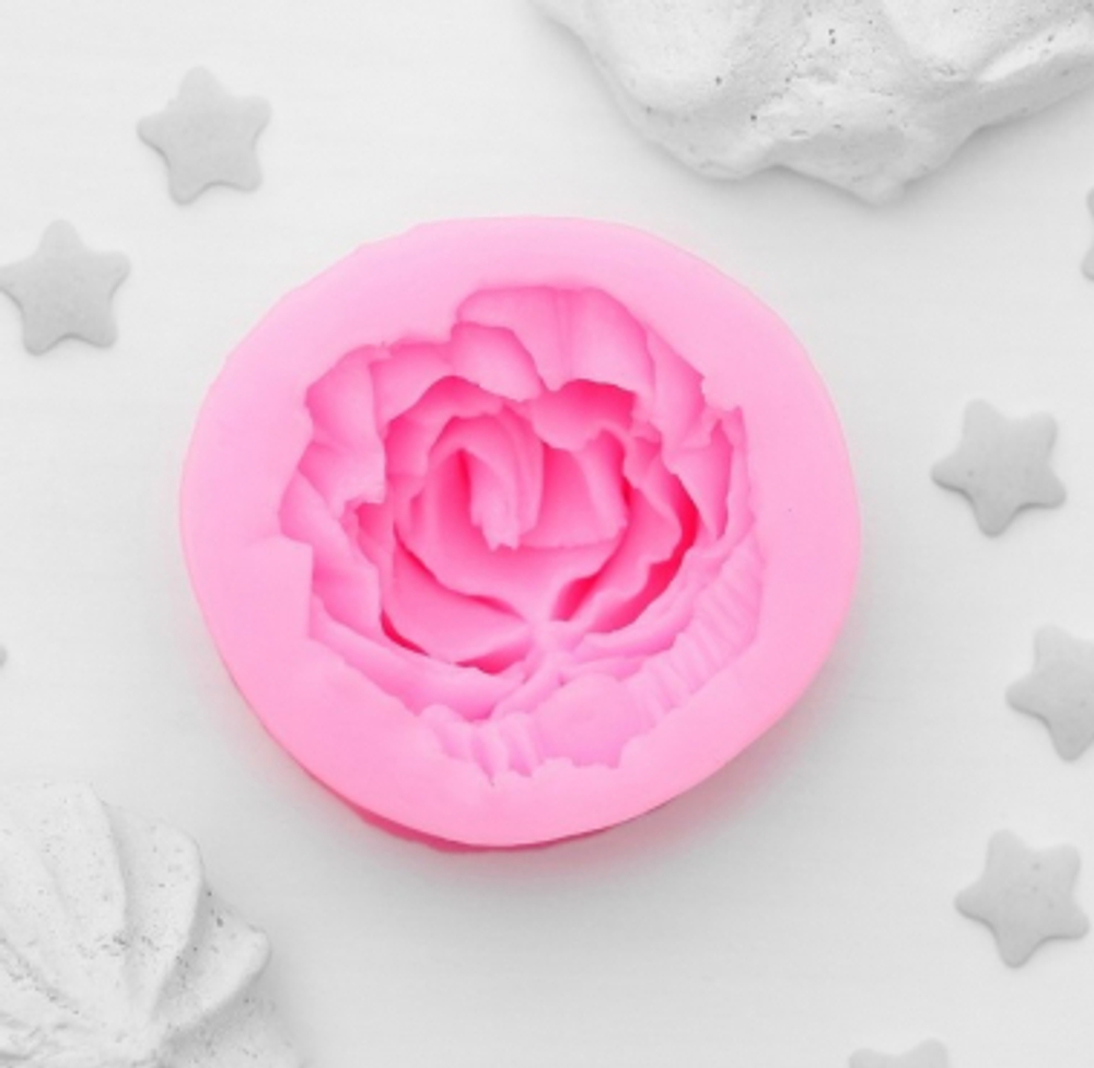 Молд силиконовый  «Кудрявая роза» (входит в набор "Коллекция 3")