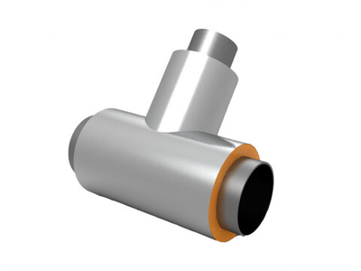 Тройник стальной ППУ оцинкованный 820х630 мм