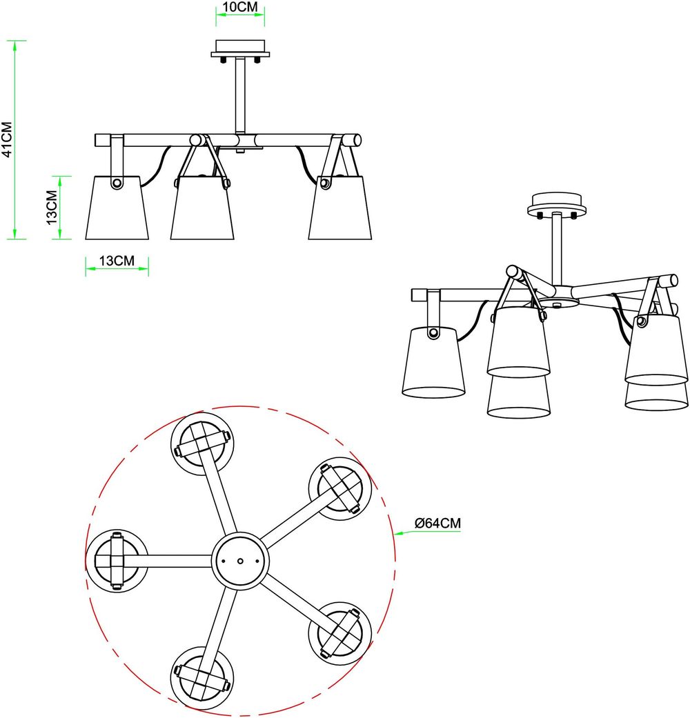 Потолочная люстра Arte Lamp