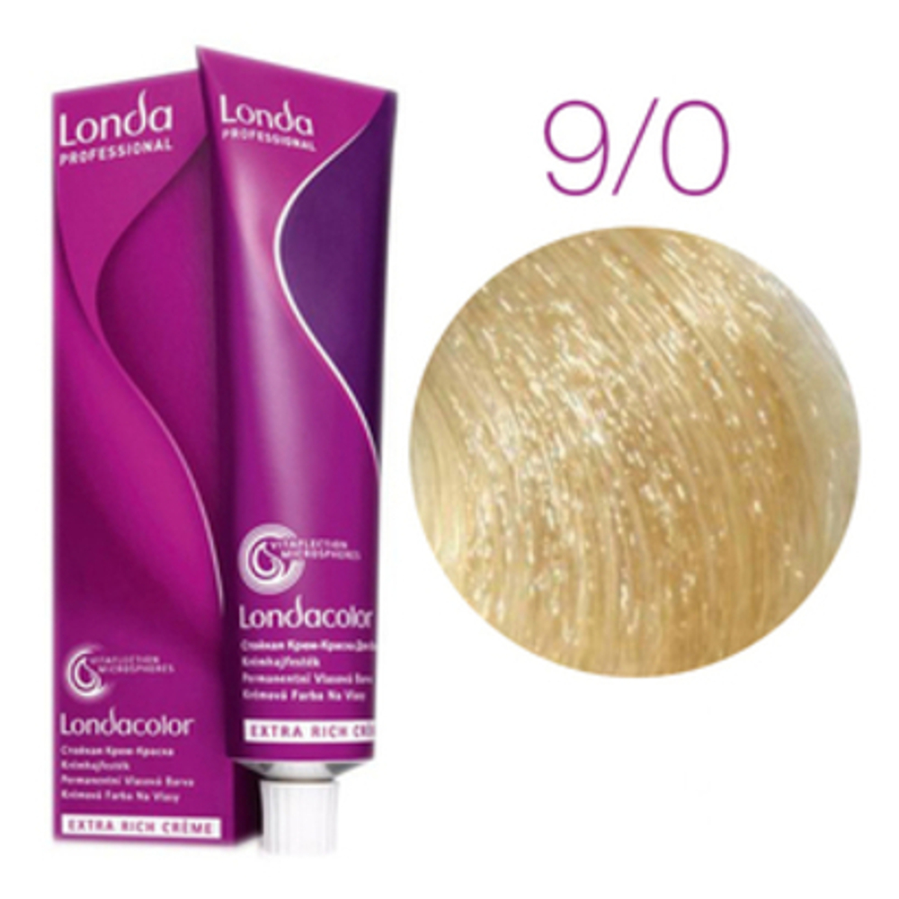 Londa Color стойкая крем-краска, 9/0 очень светлый блонд, 60мл