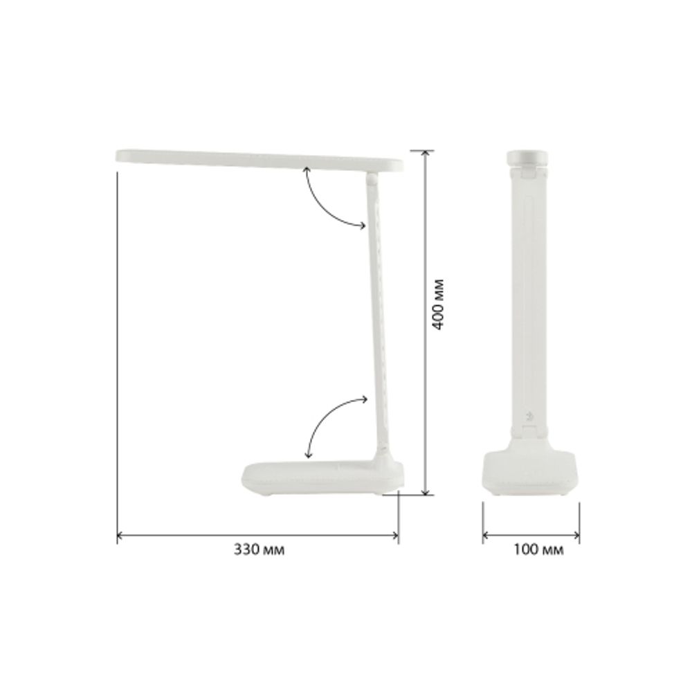 Настольный светильник ЭРА NLED-495-5W-W светодиодный аккумуляторный белый | Светодиодные настольные лампы