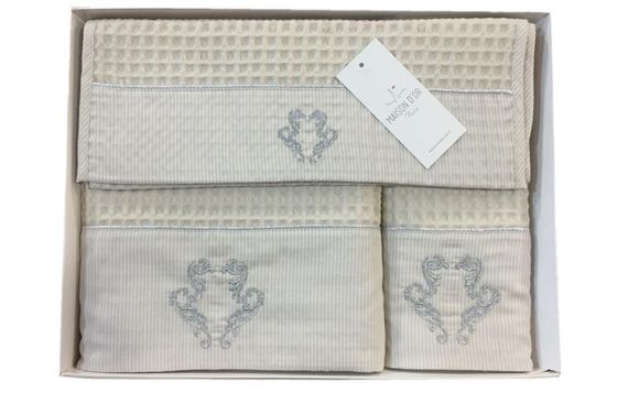 Набор полотенец  BRISE APONE  БРИС АПОНЕ 3пр 40х60 50х100 и 85х150 Maison Dor Турция