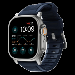 Ремешок Nomad Rugged Band для Apple Watch 42/44/45/49мм, Silver/Atlantic Blue (NM01296485)