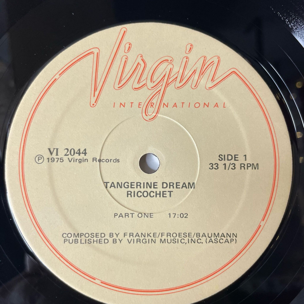 Винтажная виниловая пластинка LP Tangerine Dream Ricochet (USA 1981)