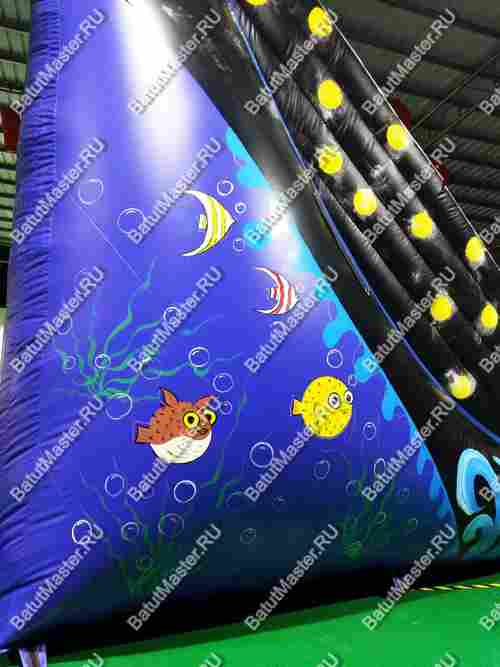 Батут-горка "Роскошный Лайнер", 10*5*5 м