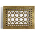 Решетка в подоконник латунная DECOR/плоская/лат/2 мм