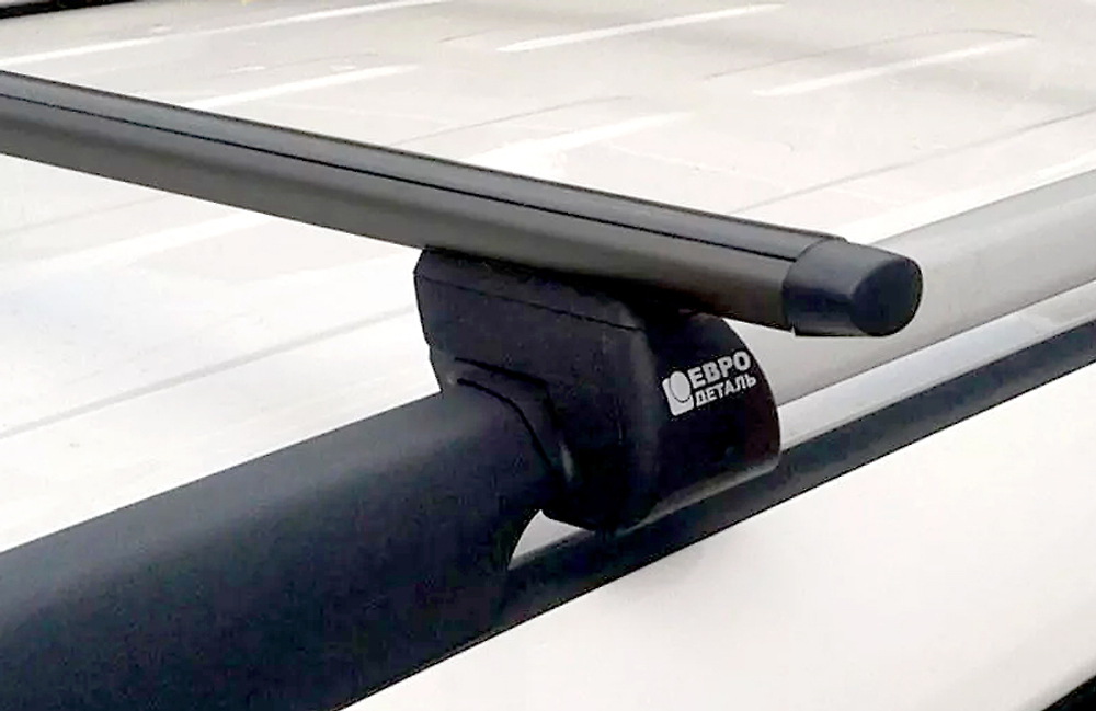 Багажник на рейлинги 135 см, аэродинамика, чёрный