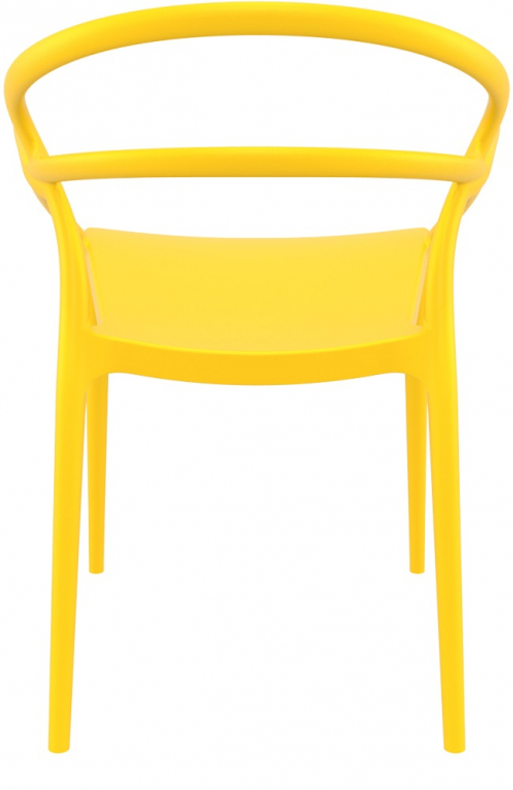 Кресло пластиковое Siesta Contract Mila, желтый