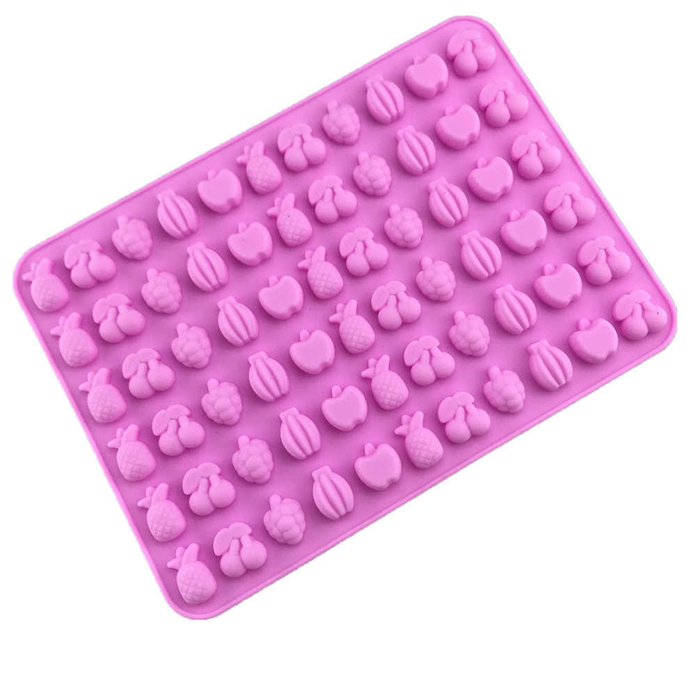 Форма силиконовая для мармелада "Фрукты ассорти 66в1" А1155, 1 шт.