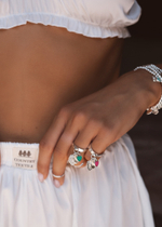 Кольцо «Хати Трио» с лазурной эмалью