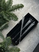 Новогодняя игрушка Сосулька стекло 1 шт