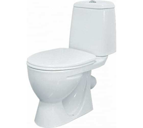 Унитаз компакт Идеал Эконом (Санита) антивсплеск + сиденье(полипроп.)