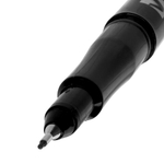 Маркер перманентный BRAUBERG "Super Slim", ЧЕРНЫЙ, тонкий металлический наконечник 0,8 мм