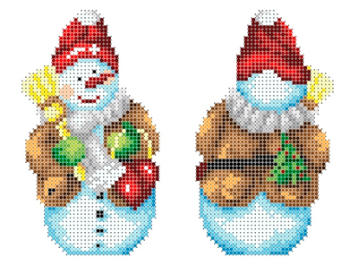 Г-475 Новогодняя игрушка. Снеговик