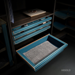 Кожаный ящик для хранения, 710x465x151 мм