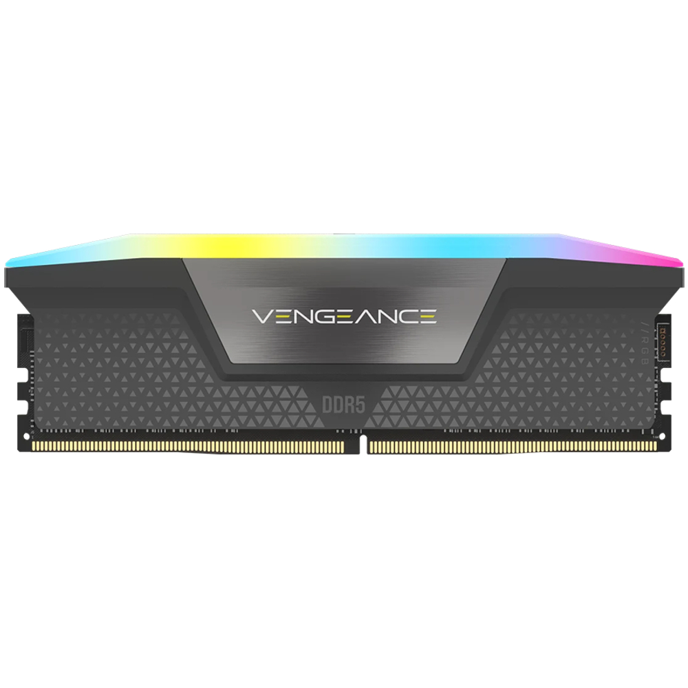 CORSAIR VENGEANCE RGB DDR5 16GB (1 x 16GB) DDR5 6000 CL36-44-44-96 1.35V Intel XMP & AMD EXPO - GREY