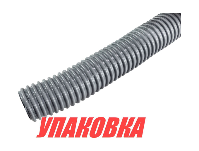 Гофра кабель-трассы d50,8 мм, серая (упаковка из 50 м.)