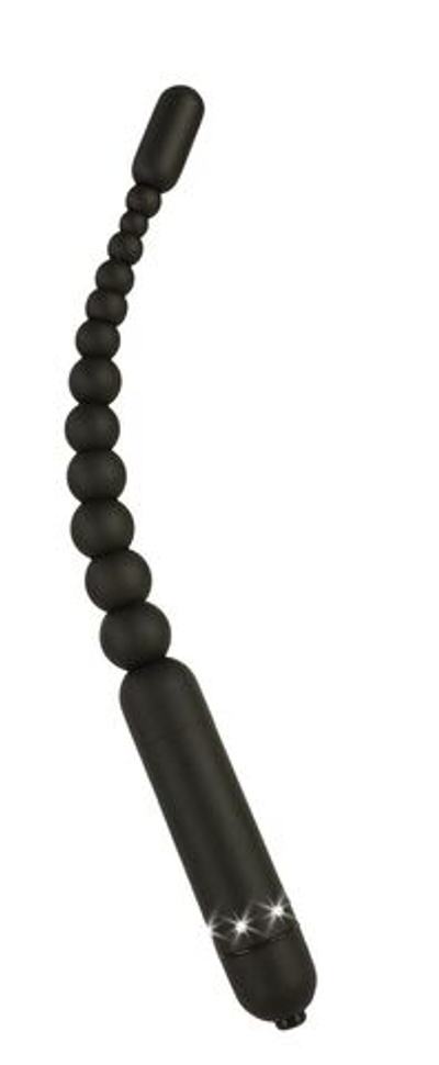 Гибкий вибратор Crystal Chic - 29 см. (Цвет: черный)