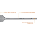 ЗУБР БУРАН, 75 x 400 мм, SDS-max, лопаточное зубило, Профессионал (29384-75-400)