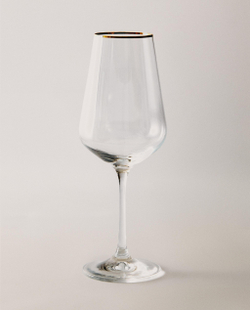 Zara Home рюмка из стекла, цвет золотой, 24 см