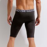 Мужские трусы боксеры удлиненные черные GAUVINE 3016