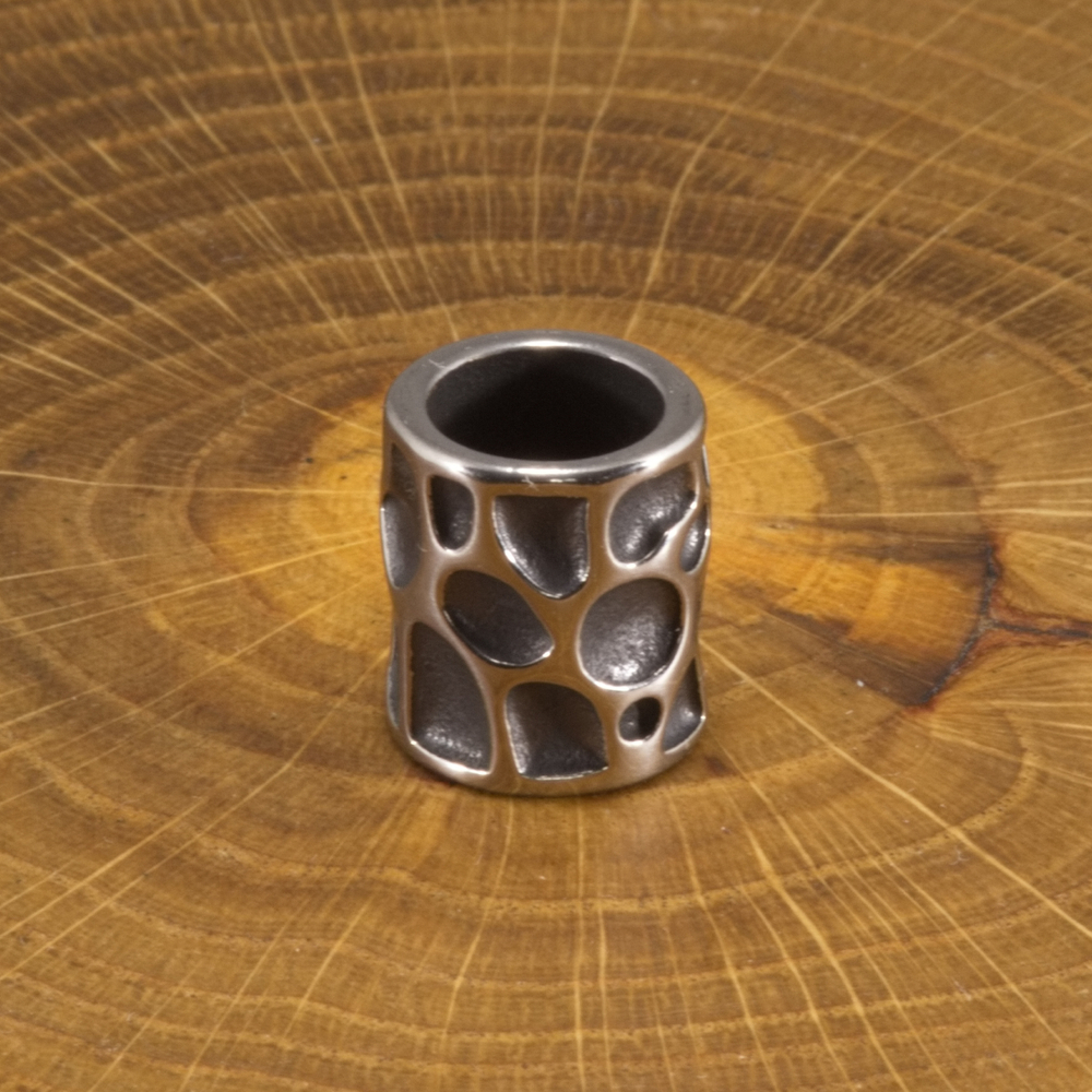 Бусина «Вулкан» из нержавеющей стали