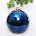 Новогодний шар 25 см «Глянец», сапфир