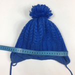 Шапка и шарф вязвные с хлопковым подкладом на 1 год