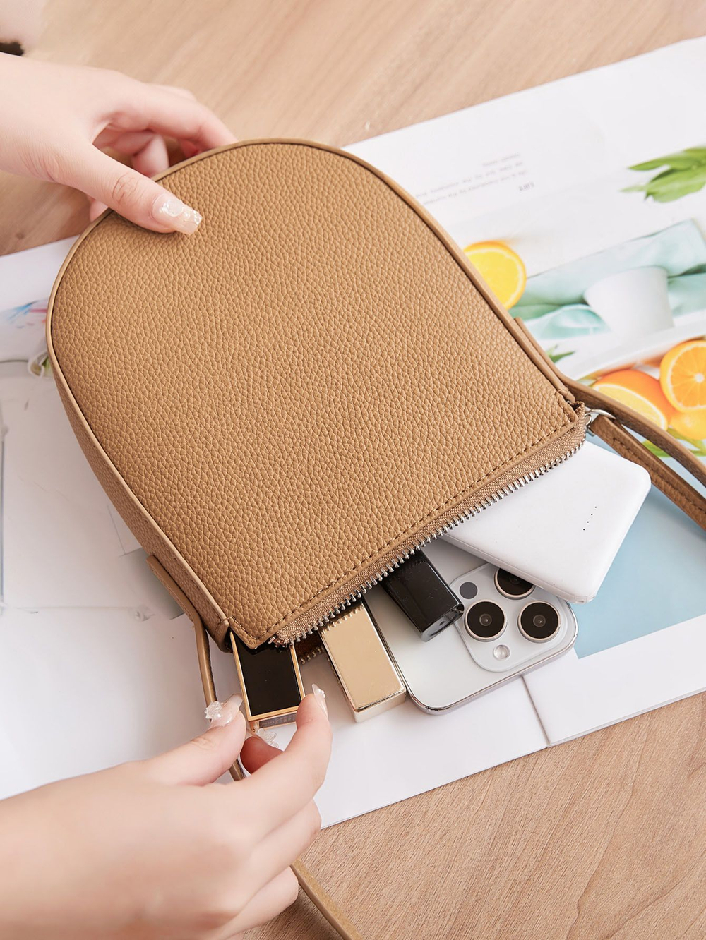 сумка женская натуральная кожа через плечо кросс боди маленькая