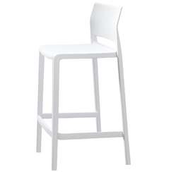 Полубарный стул Bakhita 66 см, белый