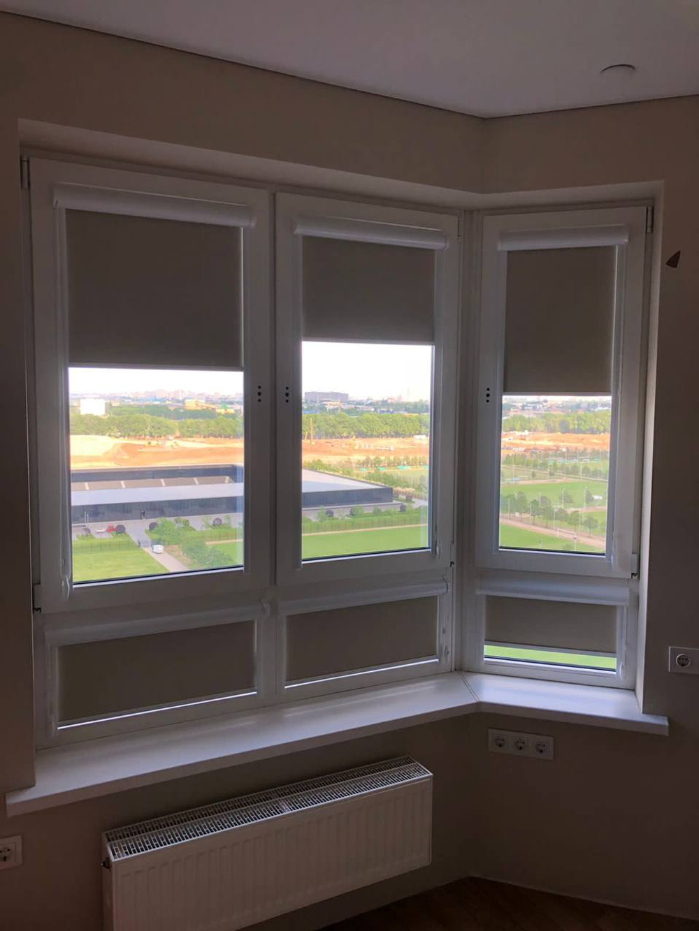 Рулонные шторы кассетные с направляющими