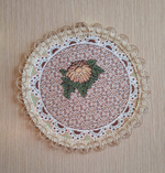 Набор гобеленовых салфеток Кружево D20 см 6 шт