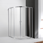 Душевой уголок Cezares MOLVENO-R-22-100+30-C-Cr-IV, 130х130х195, профиль хром, стекло прозрачное