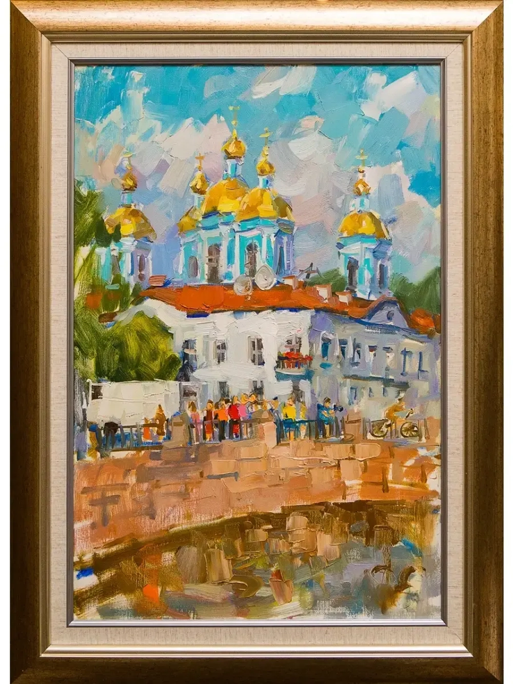 Картина маслом Никольский собор Сухоплюев