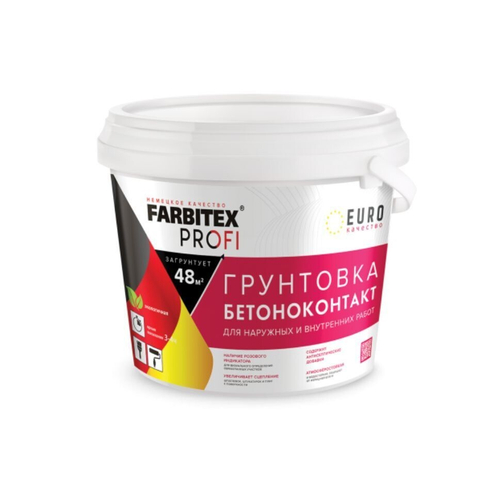 FARBITEX PROFI Грунтовка акриловая бетоноконтакт 5,0кг