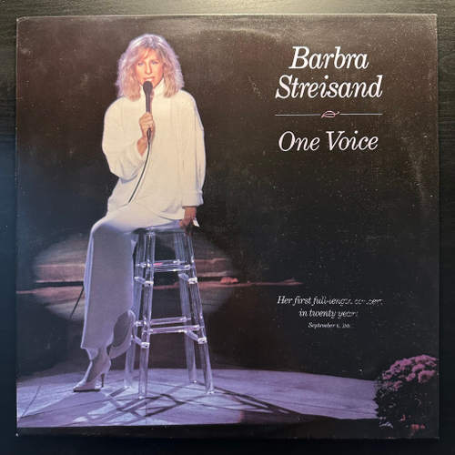 Barbra Streisand ‎– One Voice (Голландия 1987г.)