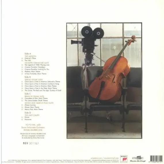 Yo-Yo Ma, Ennio Morricone – Yo-Yo Ma Plays Ennio Morricone - Translucent Yellow - 2LP