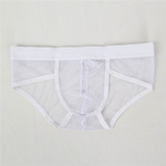 Плавки мужские белые  в сетку (размер S)