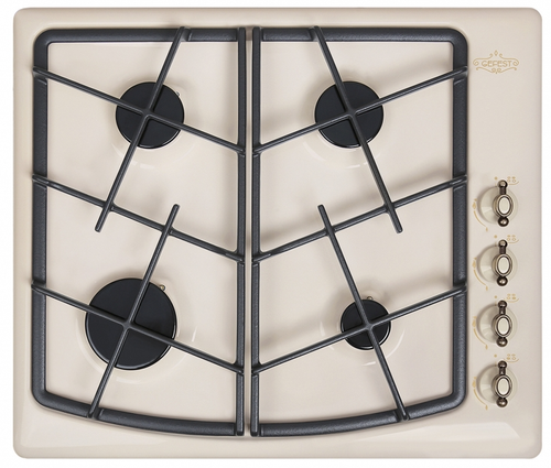 Поверхность варочная  Гефест СГ СН 1211 К54 (крем.,ручки латунь, газ/к 59*51)