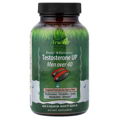 Irwin Naturals, Testosterone UP® для мужчин старше 40 лет, 60 жидких капсул