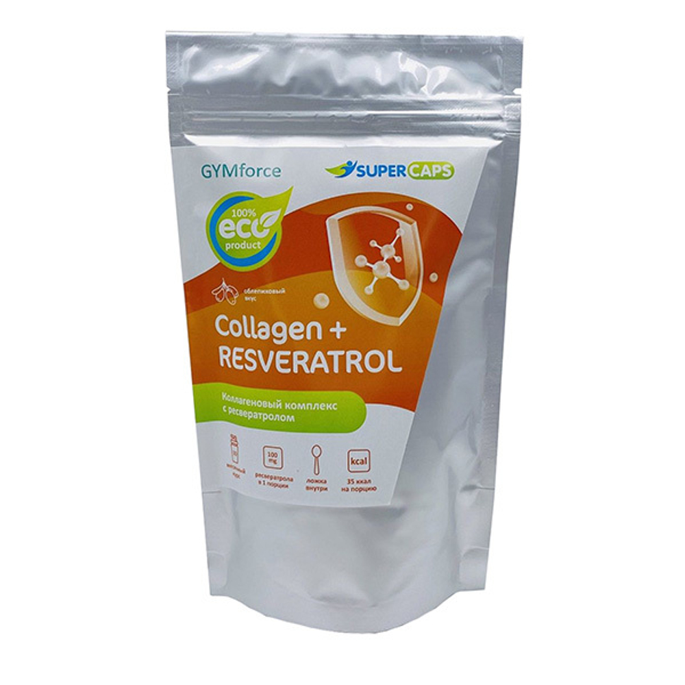 Натуральный коллаген с ресвератролом Biological Technology GYMforce Collagen+ 150г