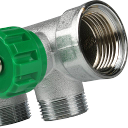 FAR Коллектор рег. 1" 3 отв. 3/4" Flat-Faced (под плоское уплотнение)