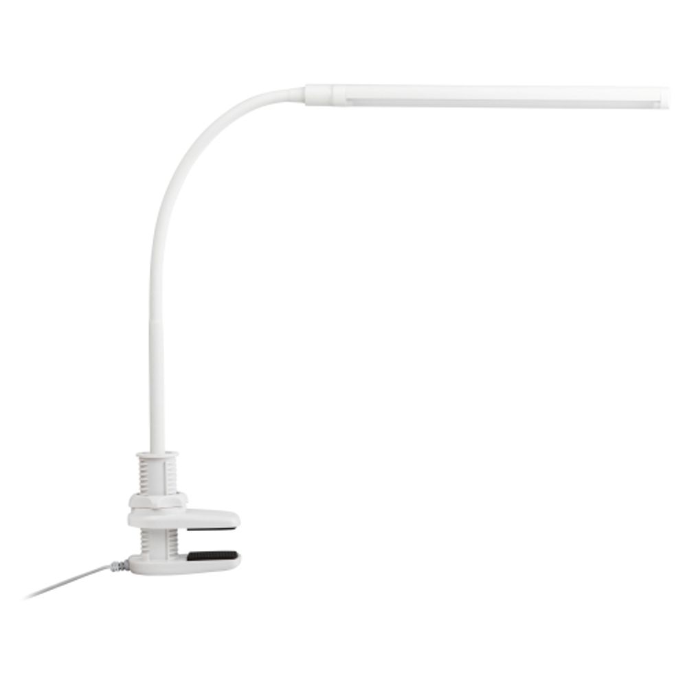 Настольный светильник ЭРА NLED-509-8W-W светодиодный на струбцине белый | Светодиодные настольные лампы
